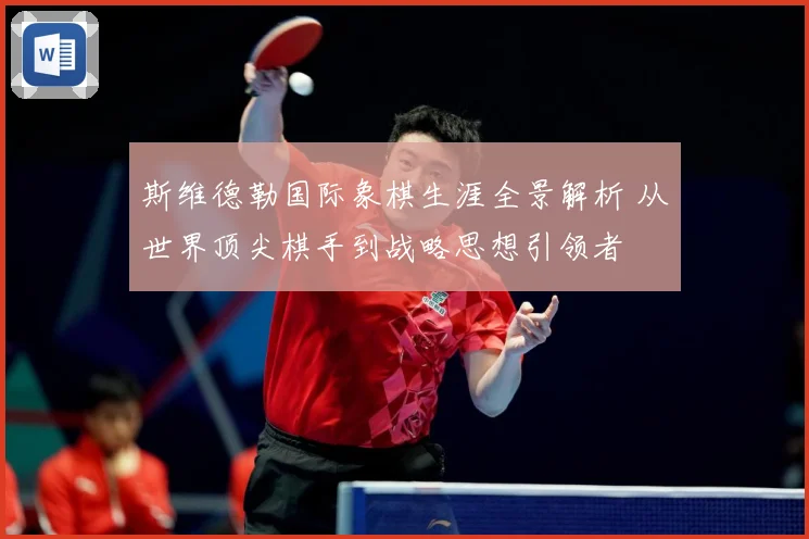 斯维德勒国际象棋生涯全景解析 从世界顶尖棋手到战略思想引领者